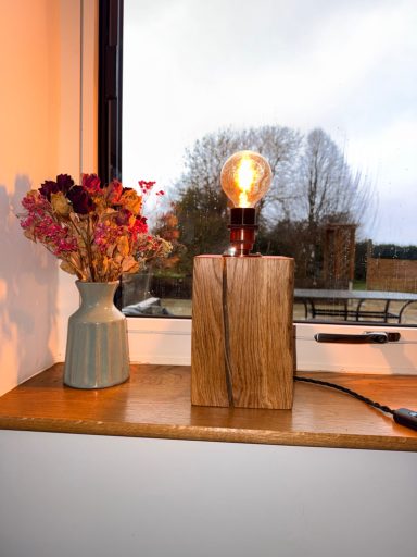 Oak Lamp Base £40